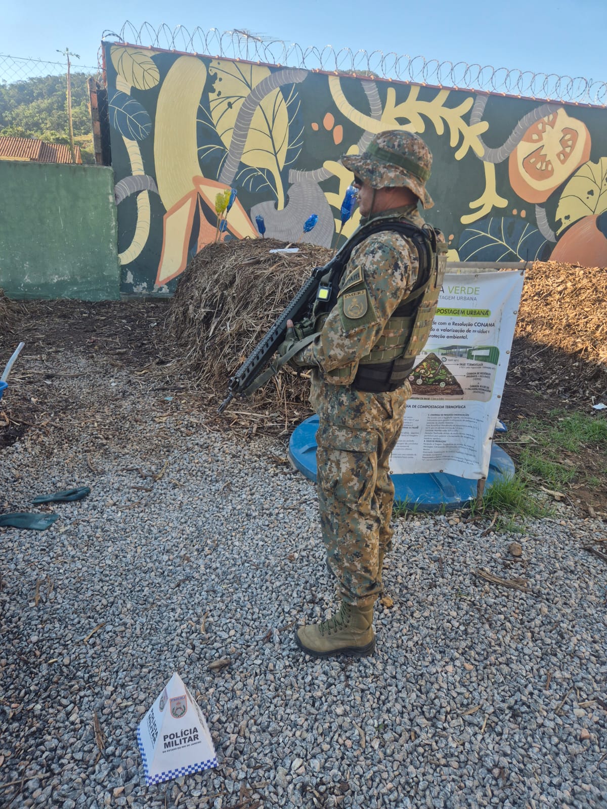 Compostagem ilegal é flagrada pela polícia ambiental 